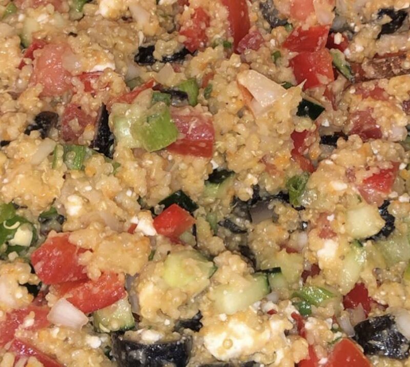 Healthy Couscous Quinoa Veggie Salad